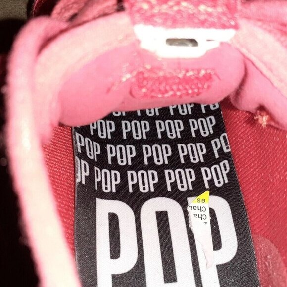 POP-Stanley-Kid's Multi-Light Up Sneaker-Mini USB-LED-Red Knit-Size 2 - Picture 10 of 10